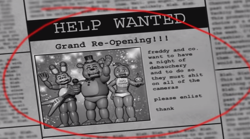 Illustration for article titled Five Nights at Freddy's Parody Turns The Game Into A JRPG About Sex